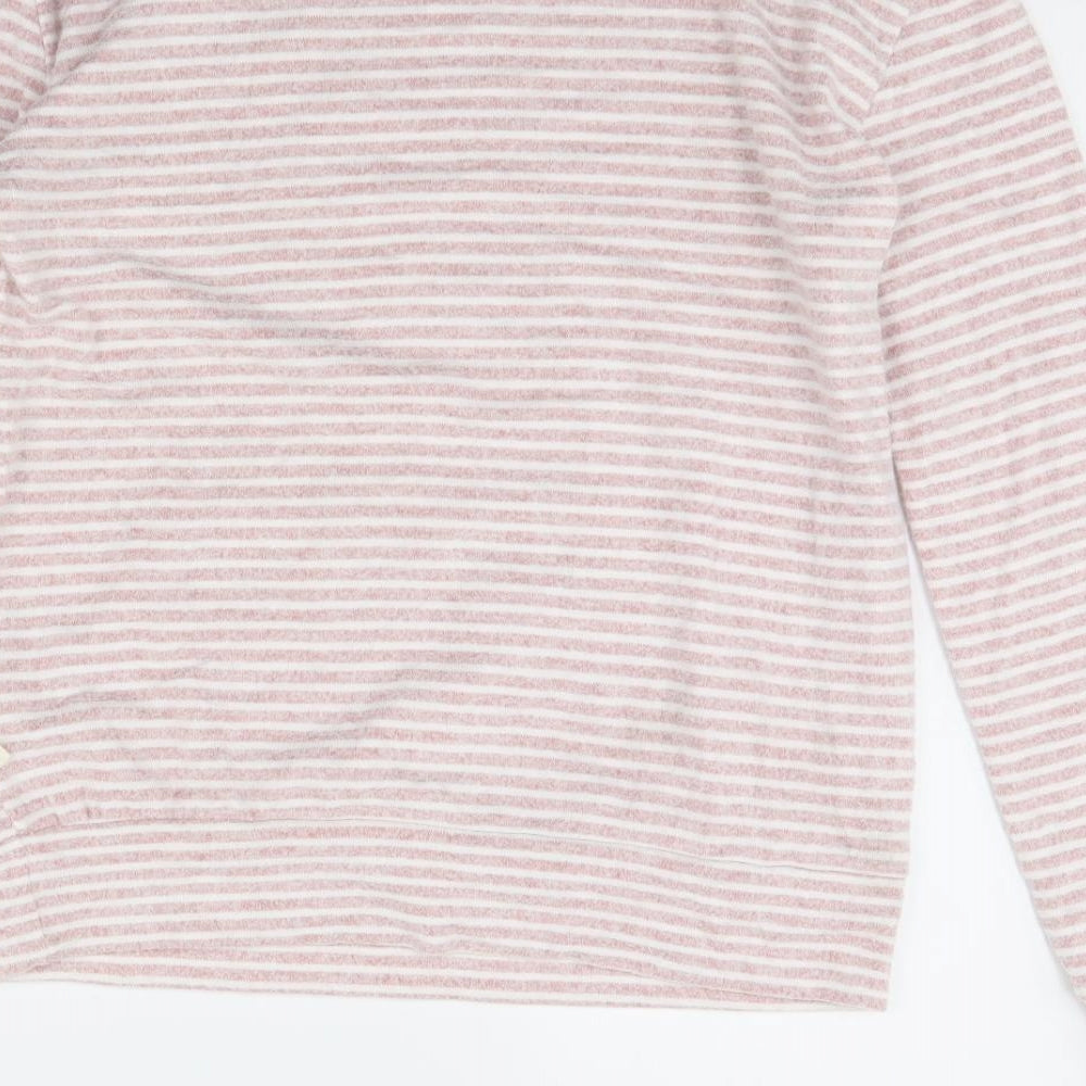 Love to lounge Womens Pink Striped  Pullover Jumper Size XS