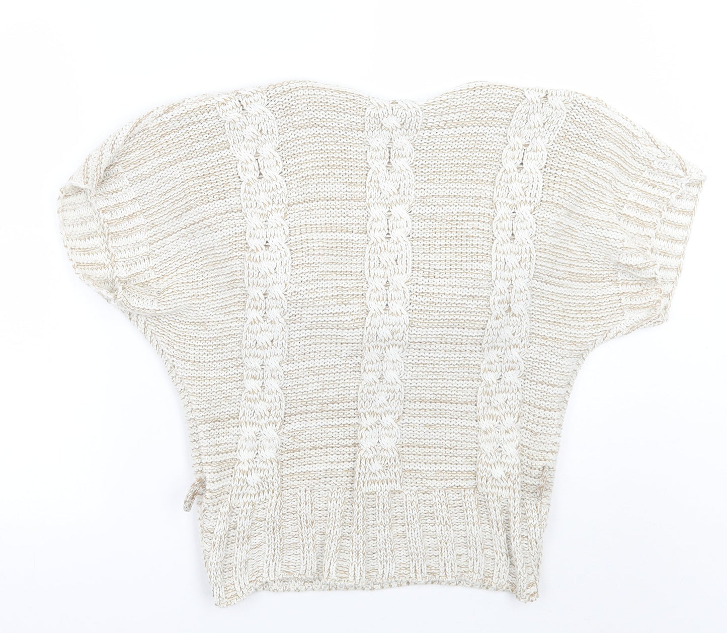 Quiz Womens Beige   Pullover Jumper Size M