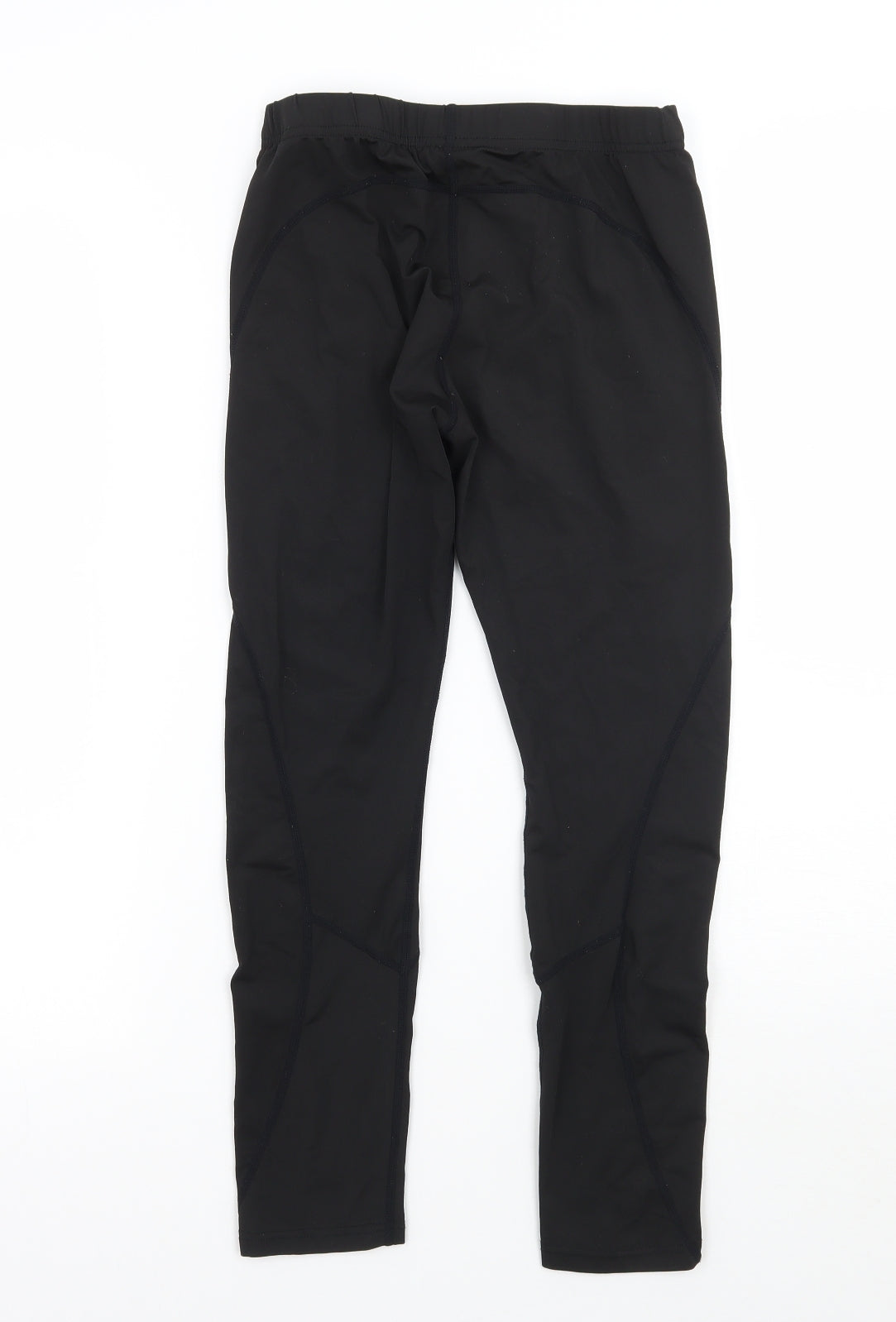 Preworn Womens Black   Cropped Leggings Size 28 L23 in