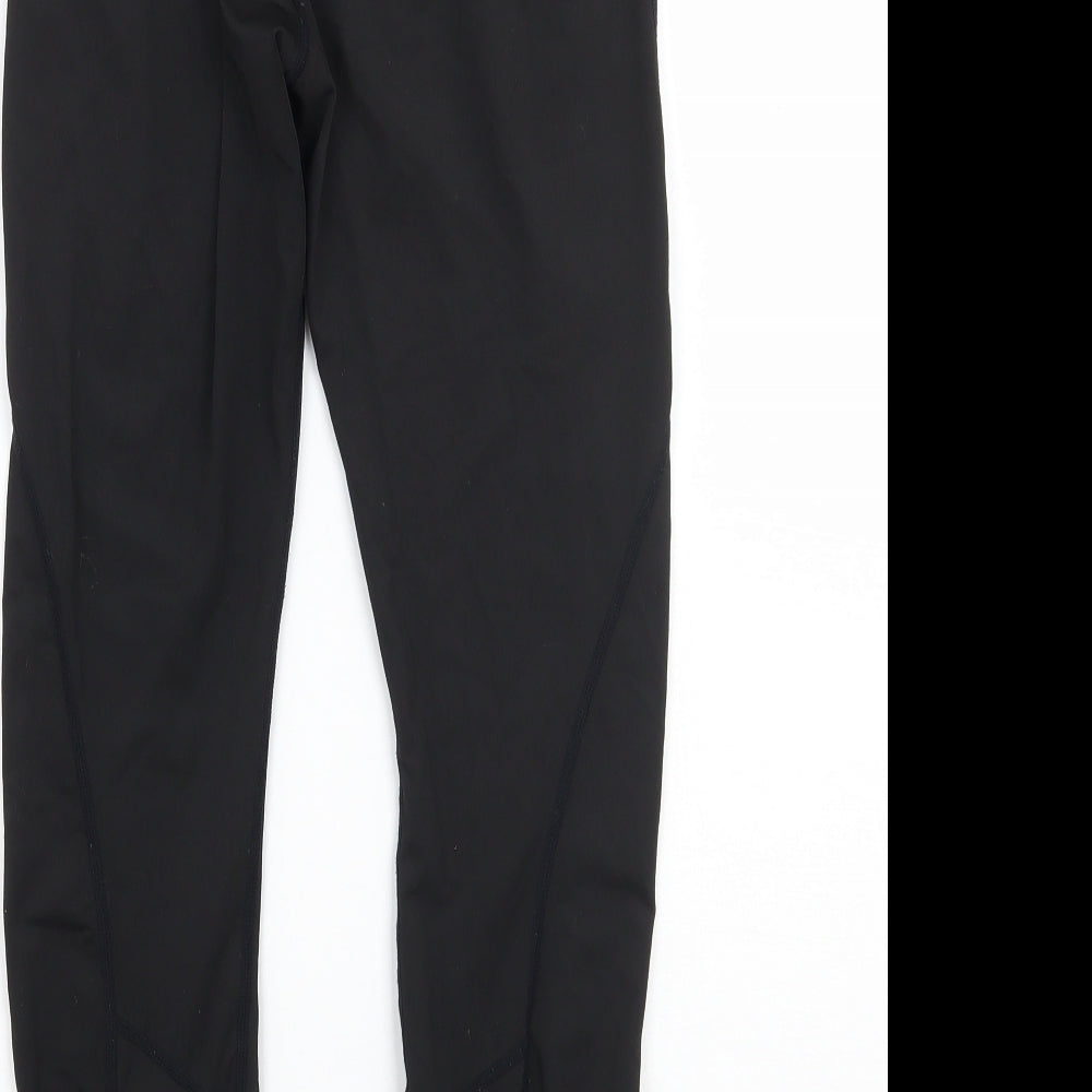 Preworn Womens Black   Cropped Leggings Size 28 L23 in