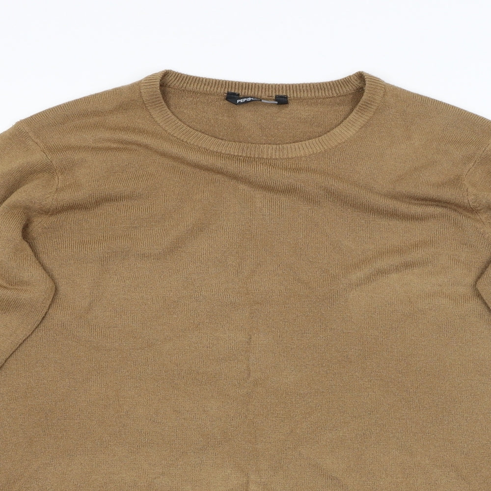 PEP&Co. Mens Brown   Pullover Jumper Size S