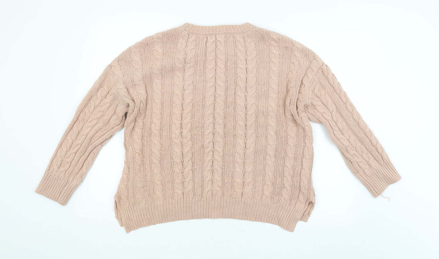 Atmosphere Womens Pink Argyle/Diamond  Pullover Jumper Size 10