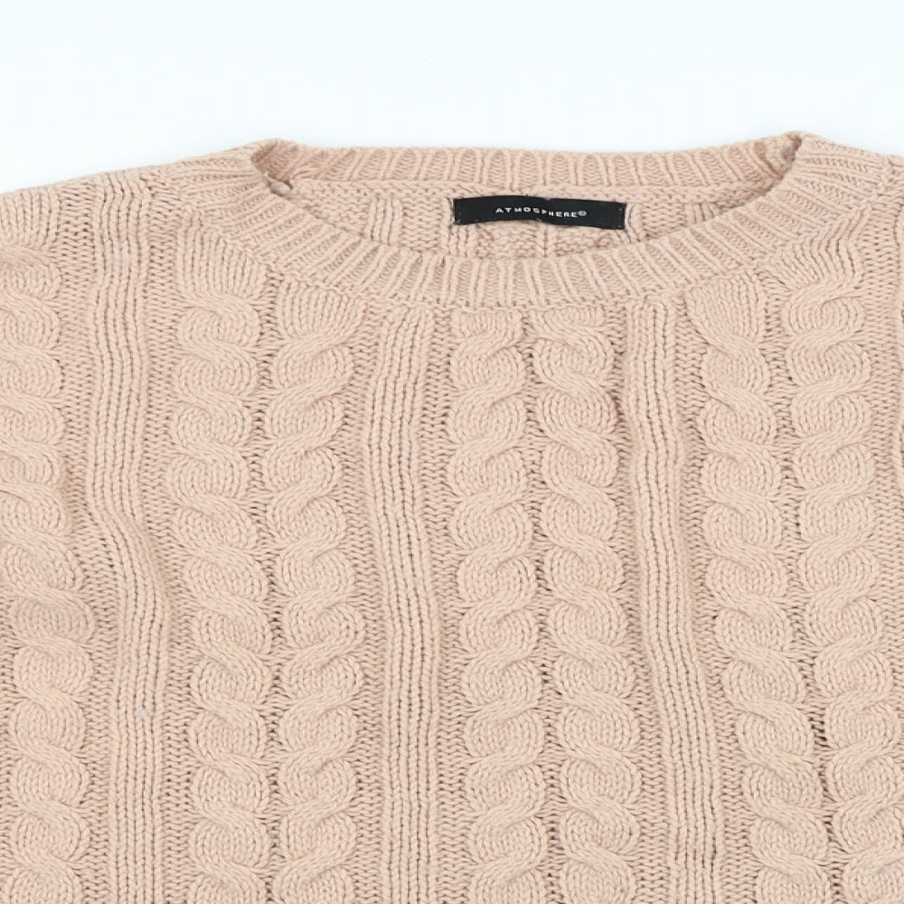 Atmosphere Womens Pink Argyle/Diamond  Pullover Jumper Size 10