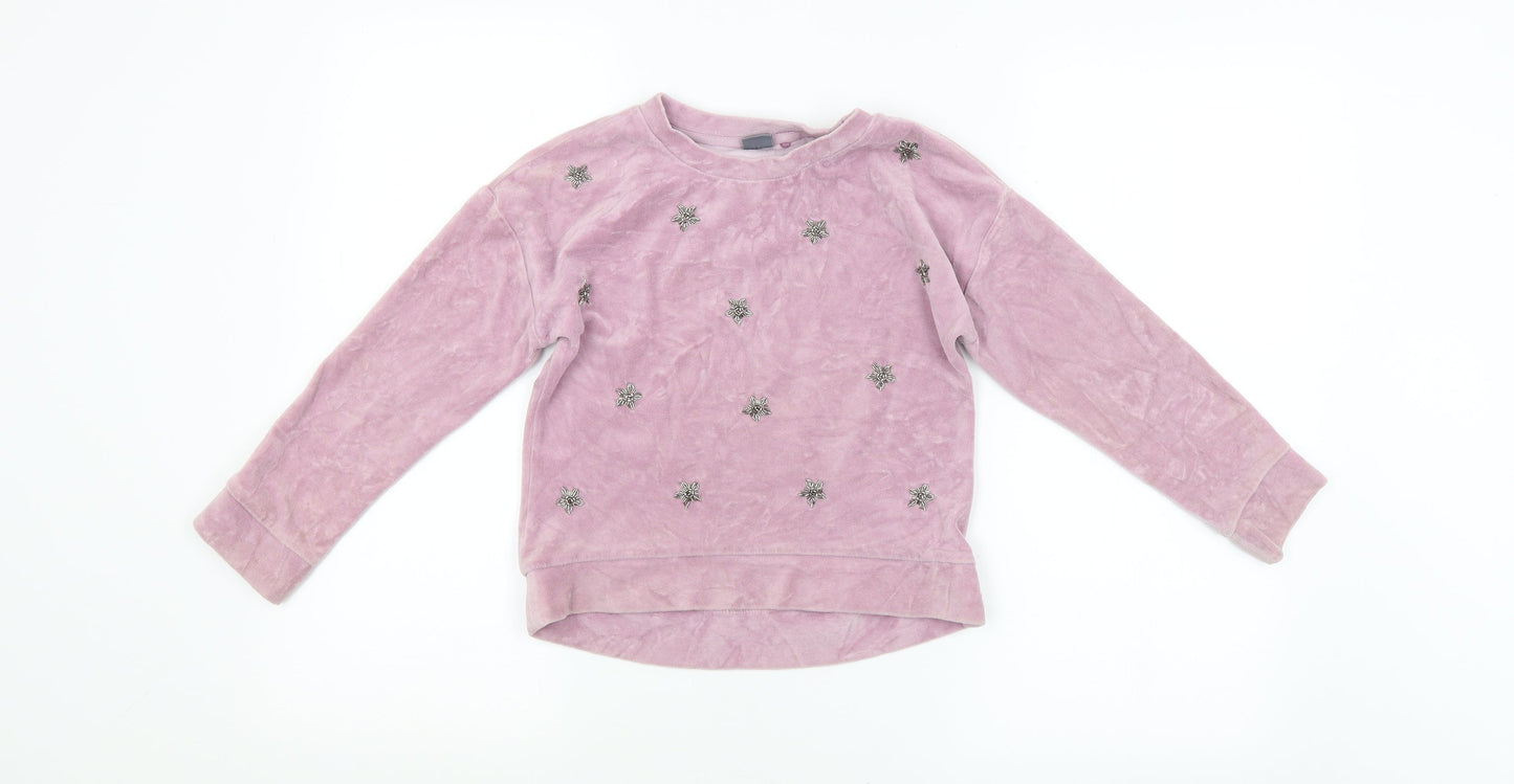NEXT Girls Purple   Pullover Jumper Size 8 Years