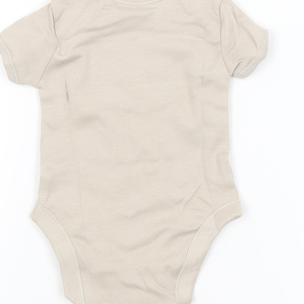 George Baby Beige   Babygrow One-Piece Size 3-6 Months  - Dinosaurs