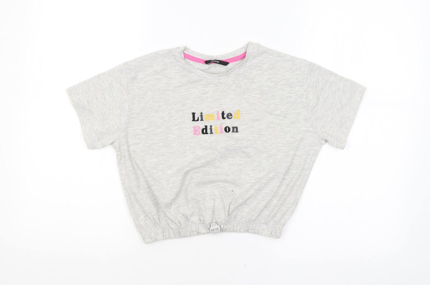 George Girls Grey   Basic Blouse Size 8-9 Years