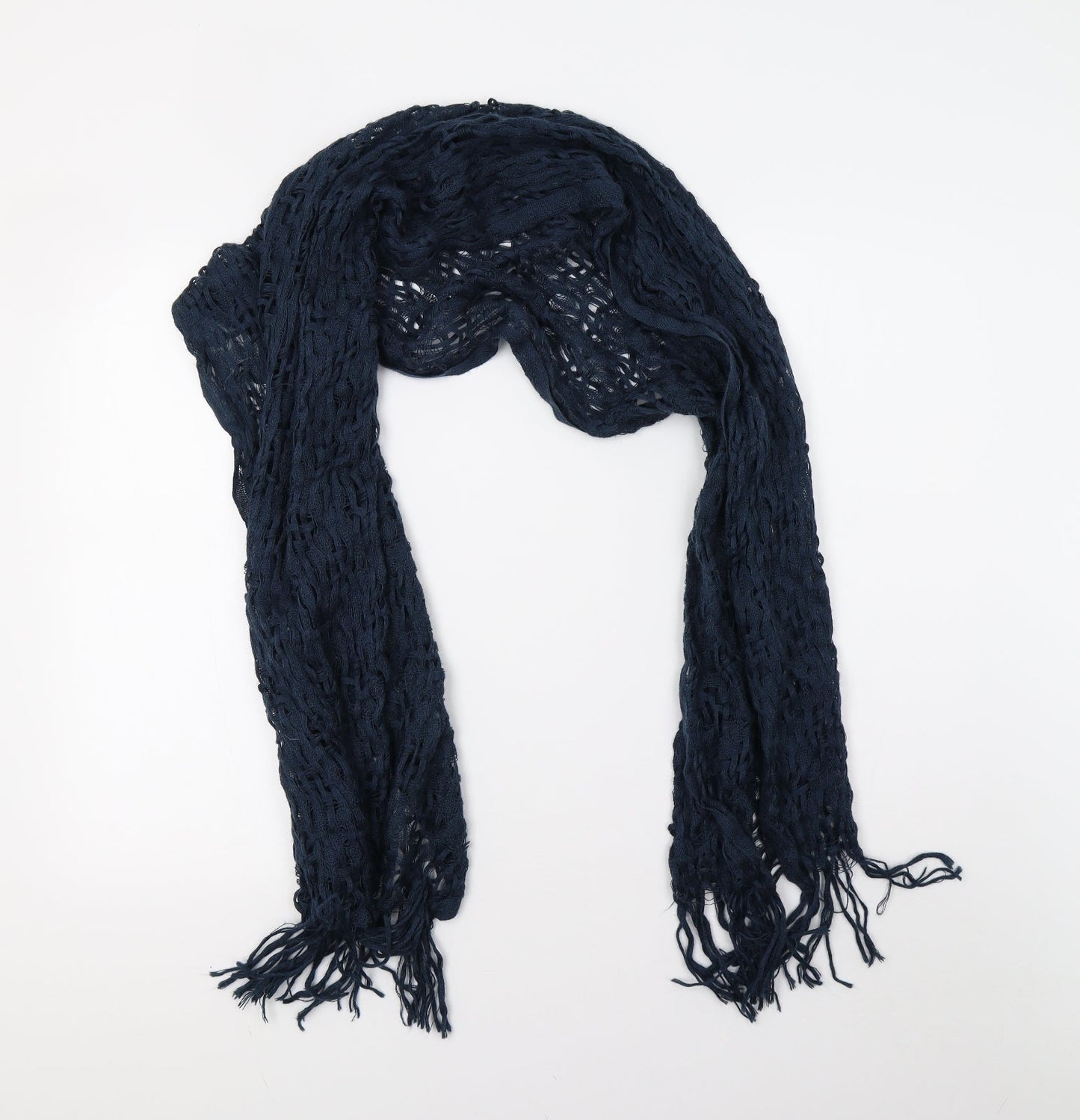 Preworn Womens Blue  Knit  Scarf