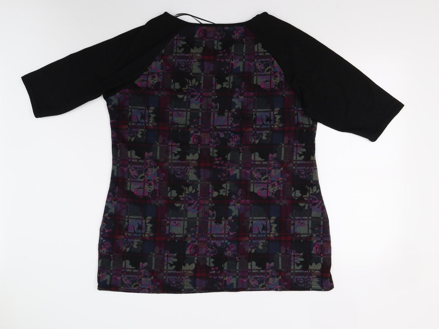 Originals Womens Multicoloured Check Knit Pullover Jumper Size 20