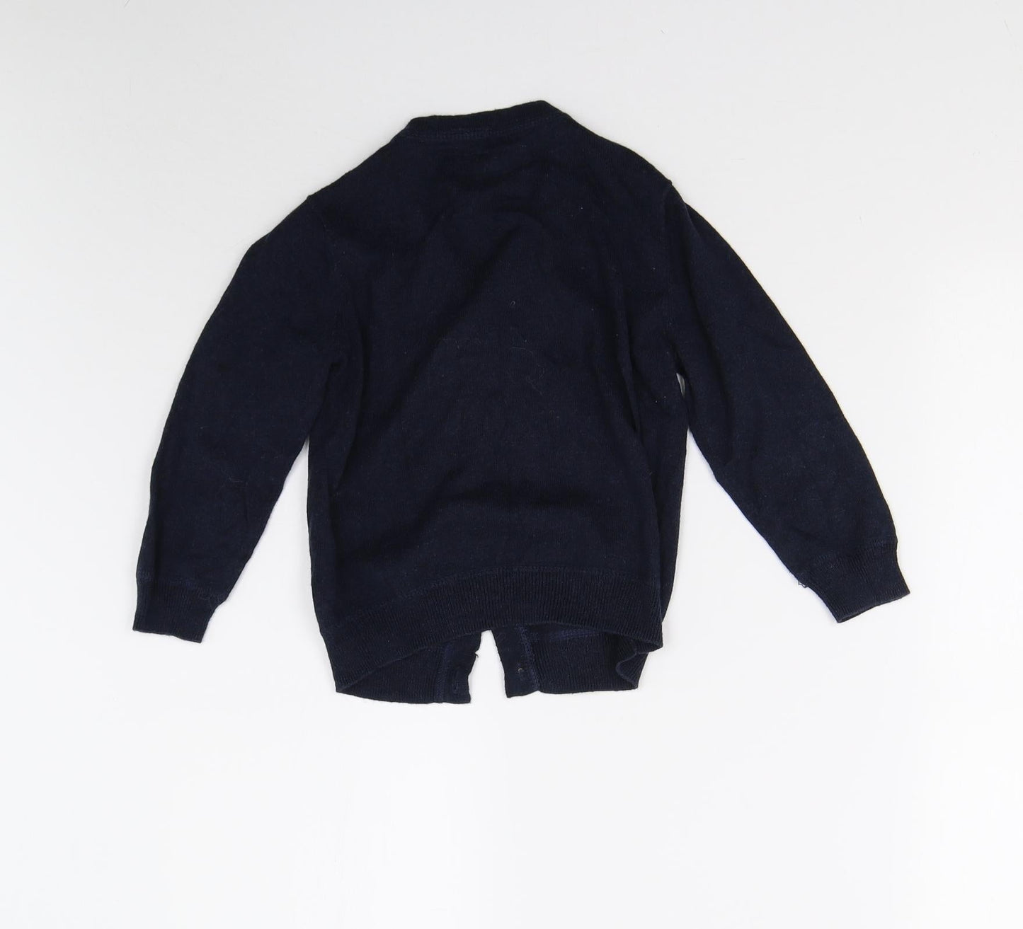 H&M Girls Blue  Knit Cardigan Jumper Size 5-6 Years