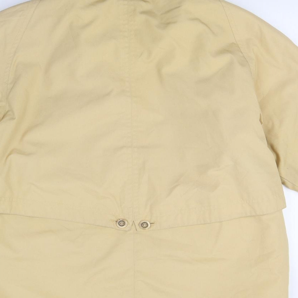 David Barry Womens Yellow   Overcoat Coat Size 14