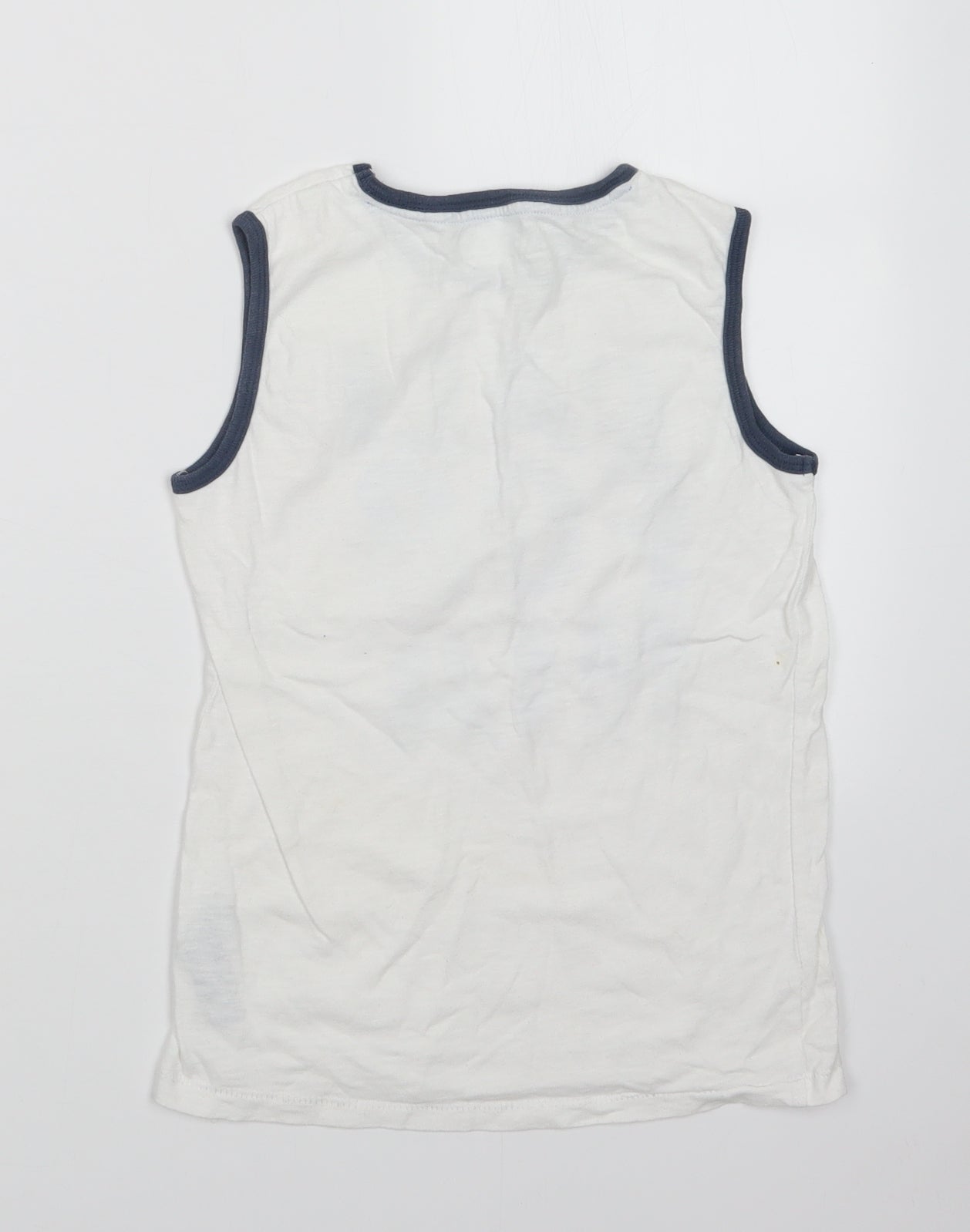 Cherokee Boys White   Basic Tank Size 8-9 Years