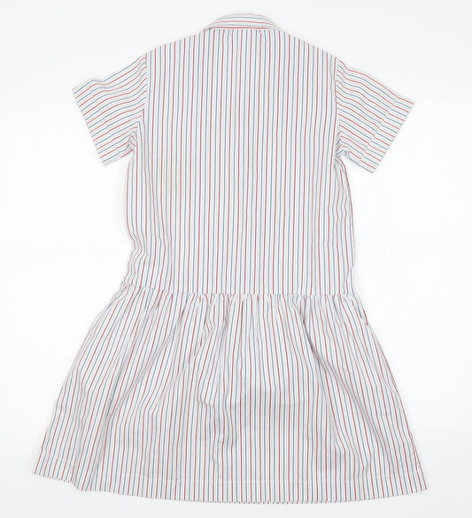 STEVENSONS Womens Multicoloured Striped  Shirt Dress  Size 4