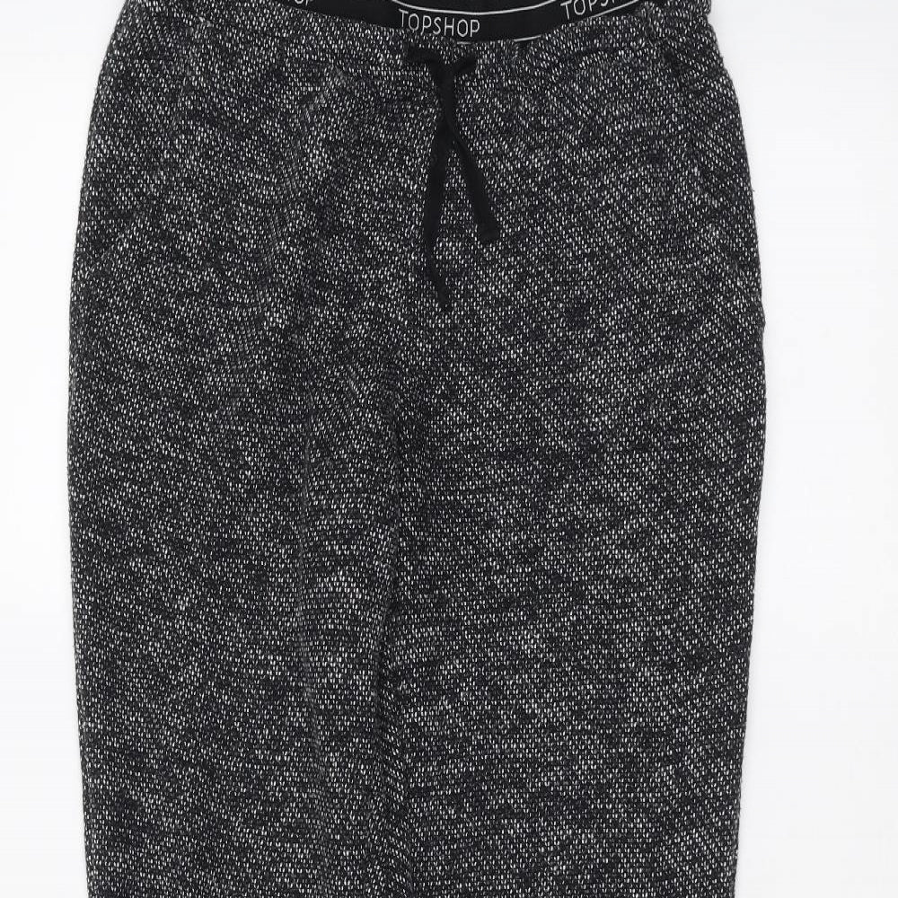 Topshop Womens Black   Trousers  Size 8 L26 in