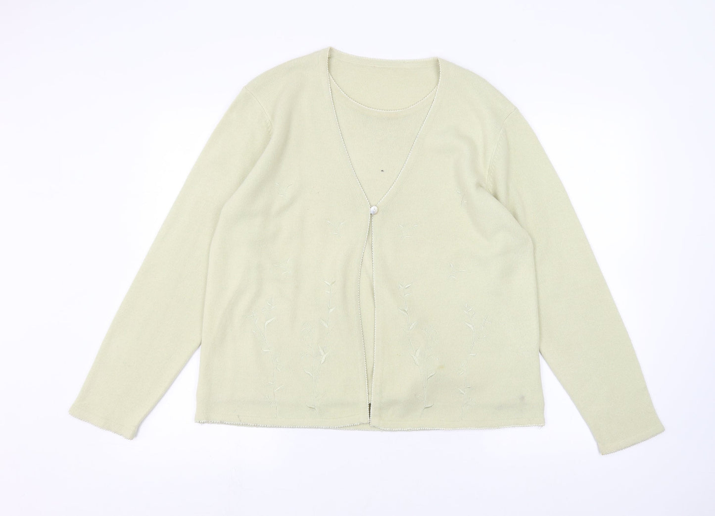 Preworn Womens Beige   Cardigan Jumper Size M