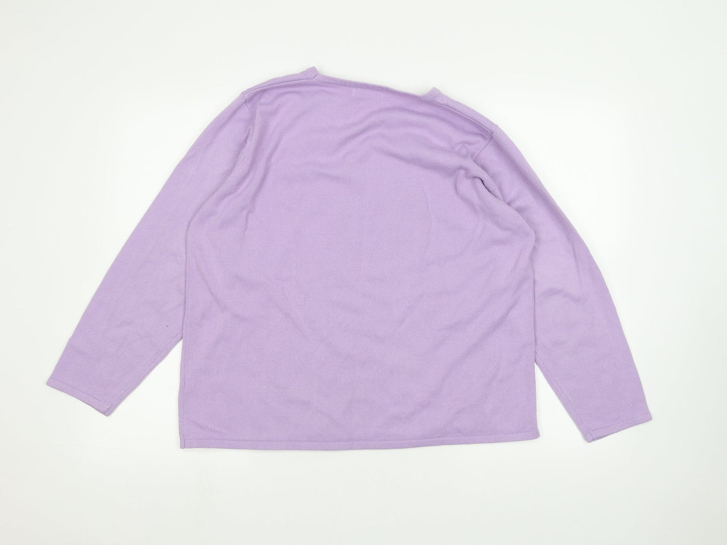 Fay Louise Womens Purple   Pullover Jumper Size L