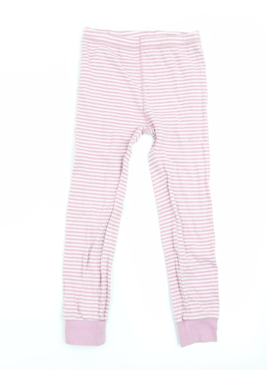 NEXT Girls Pink Striped   Pyjama Pants Size 5-6 Years