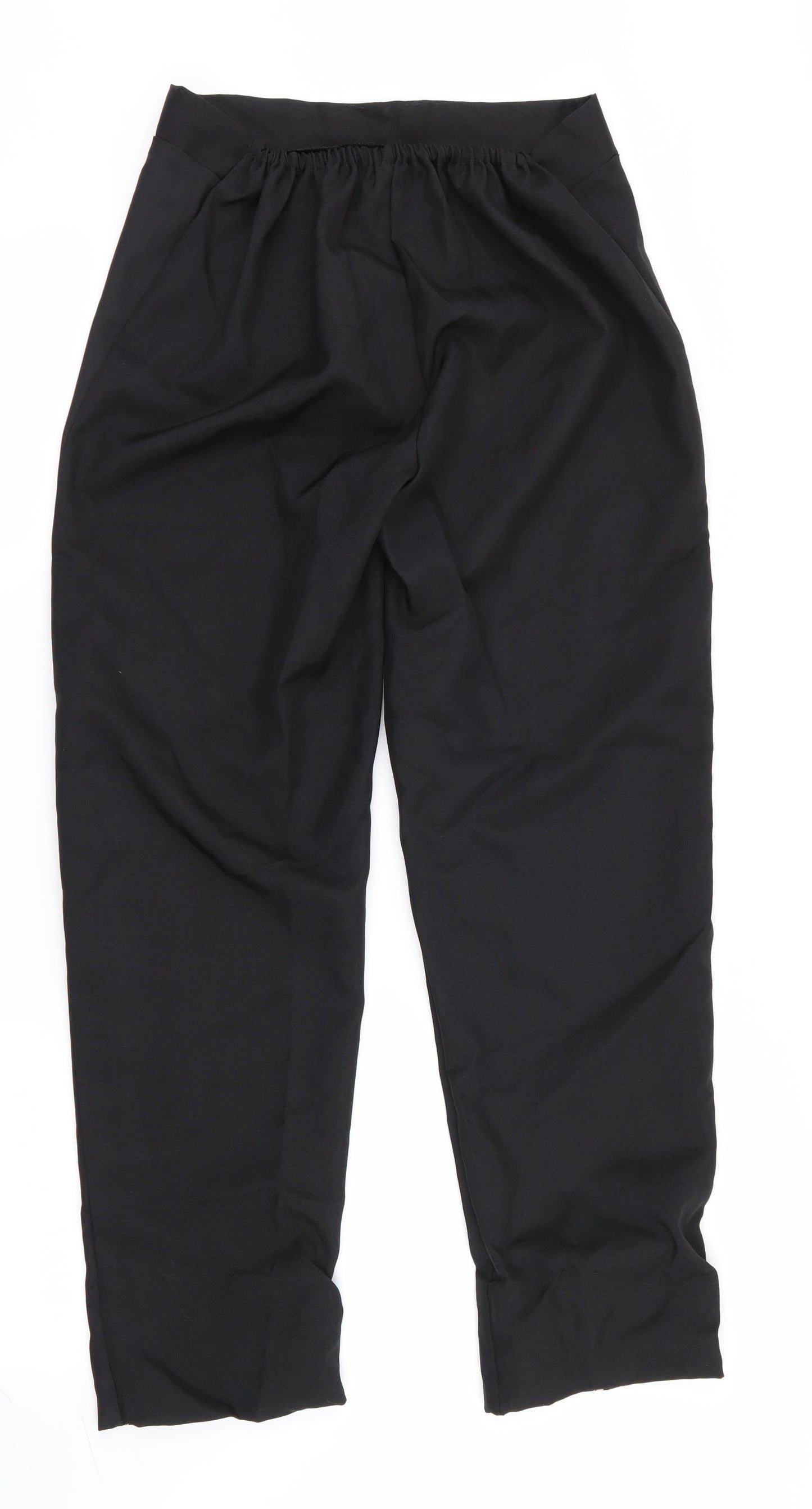SMITHYS Womens Black Geometric  Bloomer Trousers Size S L27 in