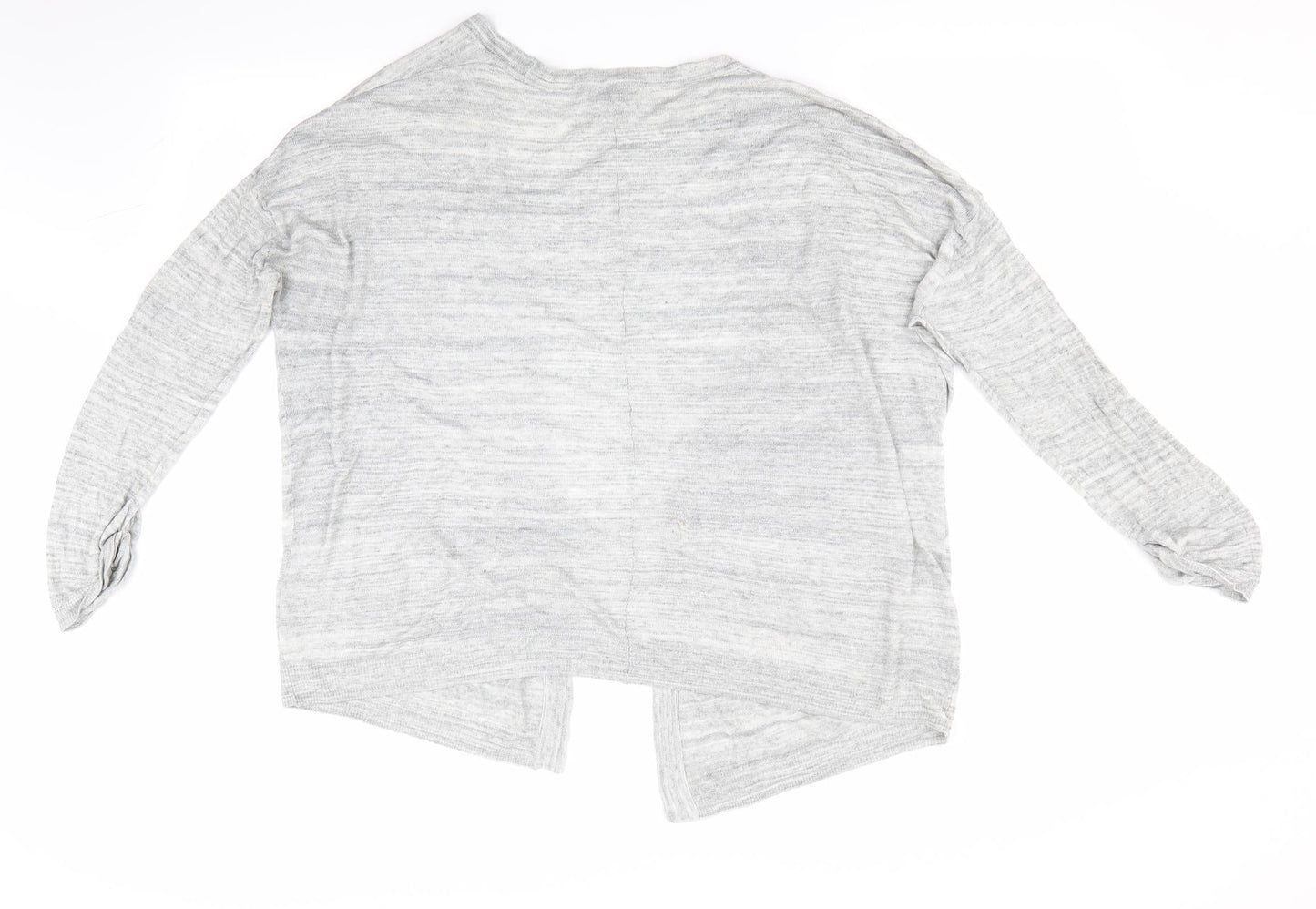 H&M Womens Grey   Cardigan Jumper Size 12  - Waterfall Cardigan