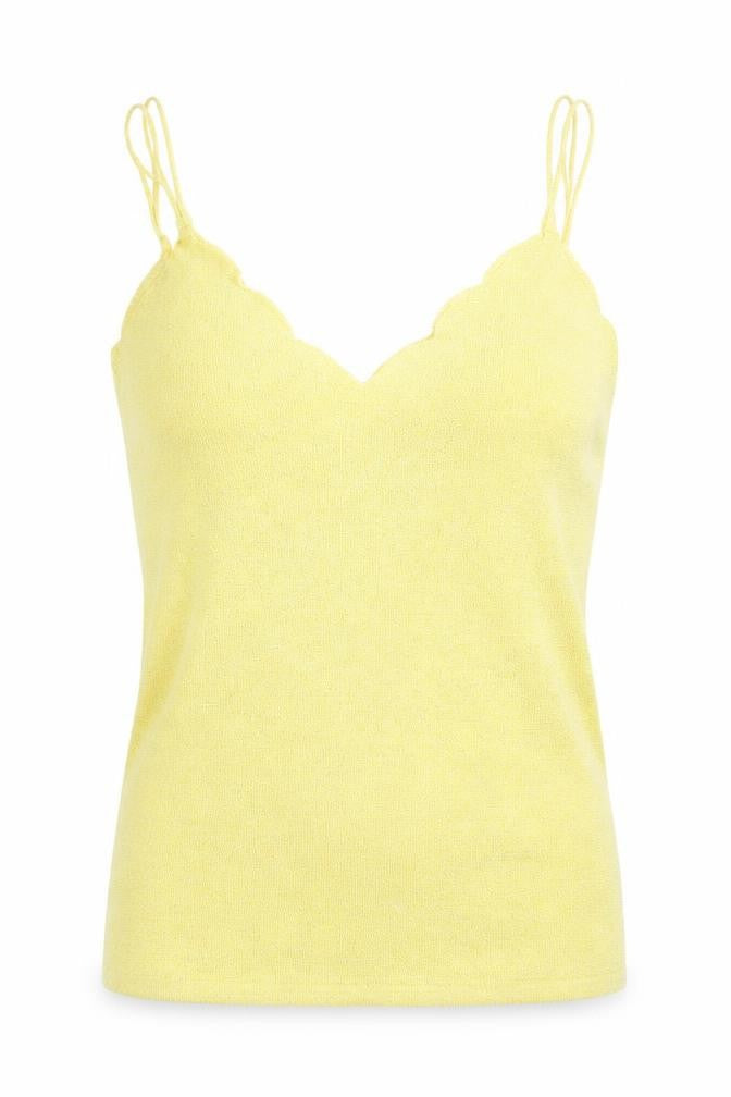 George Womens Yellow   Vest Jumper Size 8  - Sparkle Effect