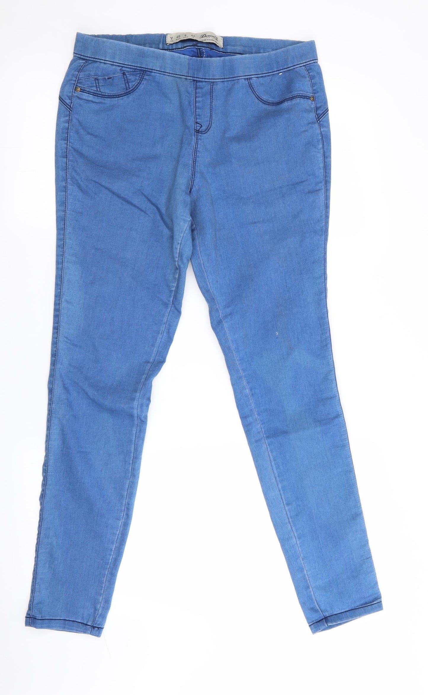 Denim Co Womens Blue   Jegging Trousers Size 12 L29 in