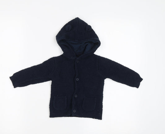 George Baby Blue   Cardigan Jumper Size 6-9 Months