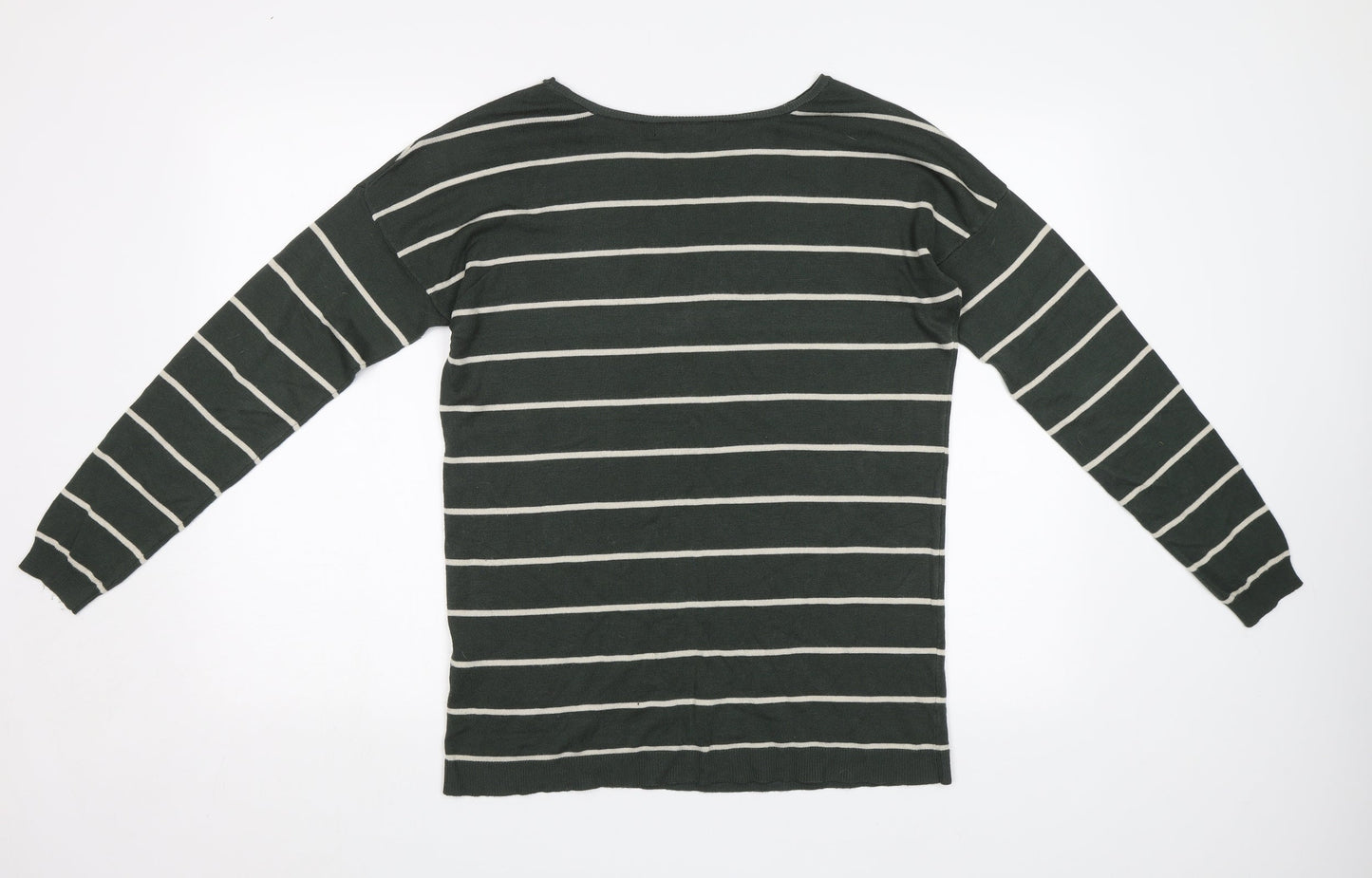 Atmosphere Womens Green Striped  Pullover Jumper Size 12