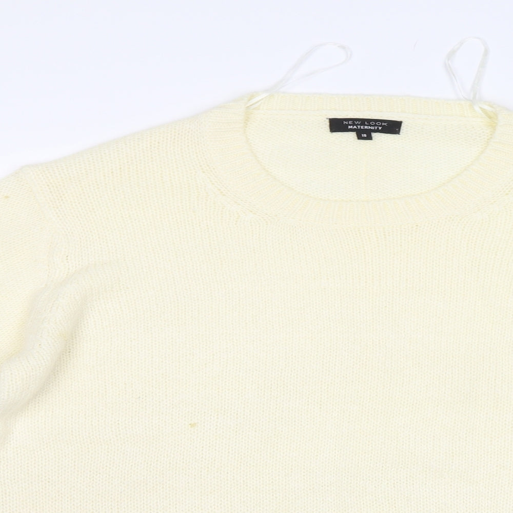 New Look Womens Ivory   Pullover Jumper Size 18