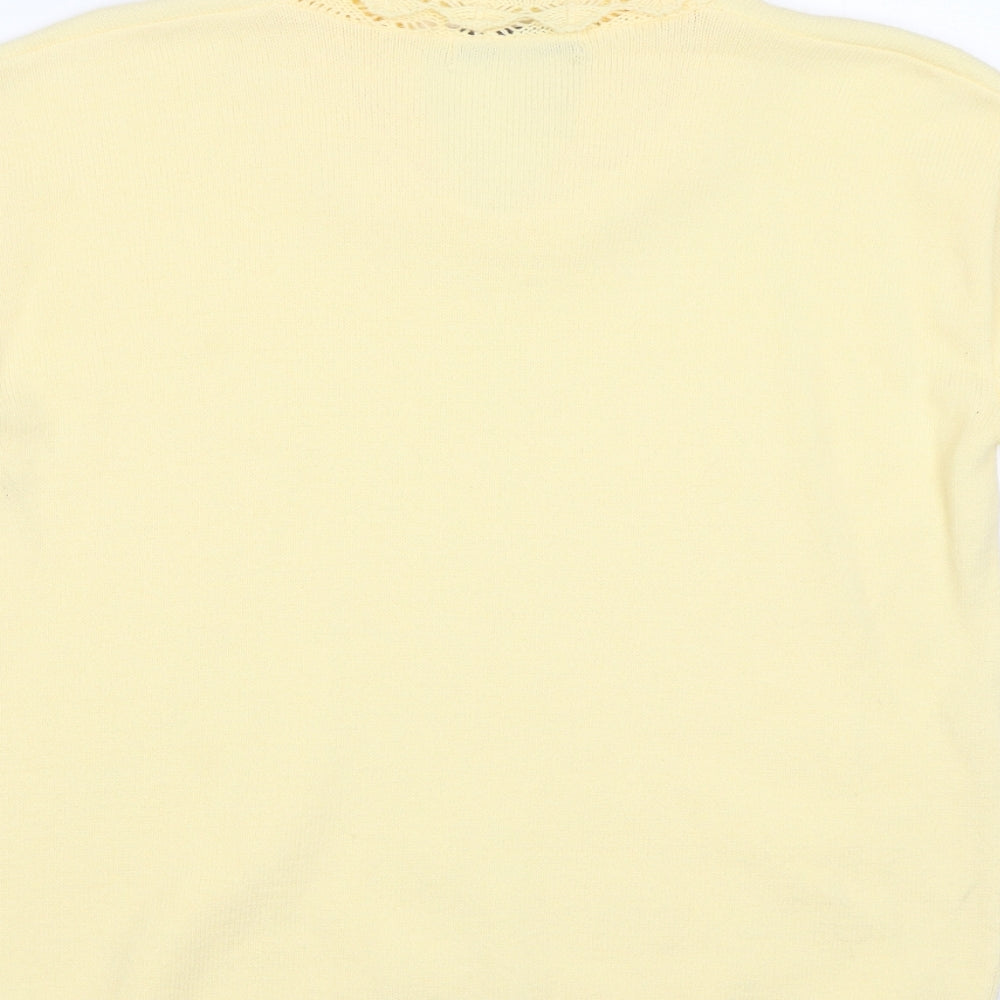 Pure & Natural Womens Yellow   Pullover Jumper Size L
