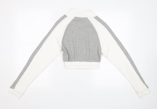 pretty Womens Grey   Pullover Sweatshirt Size 4
