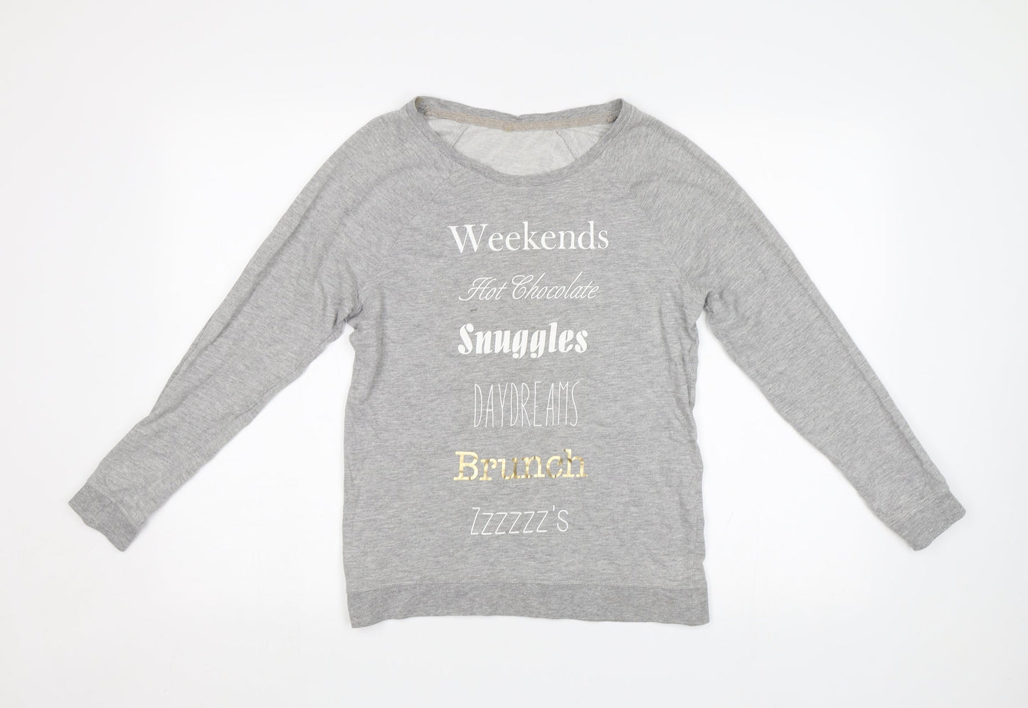 George Womens Grey   Pullover Sweatshirt Size 8