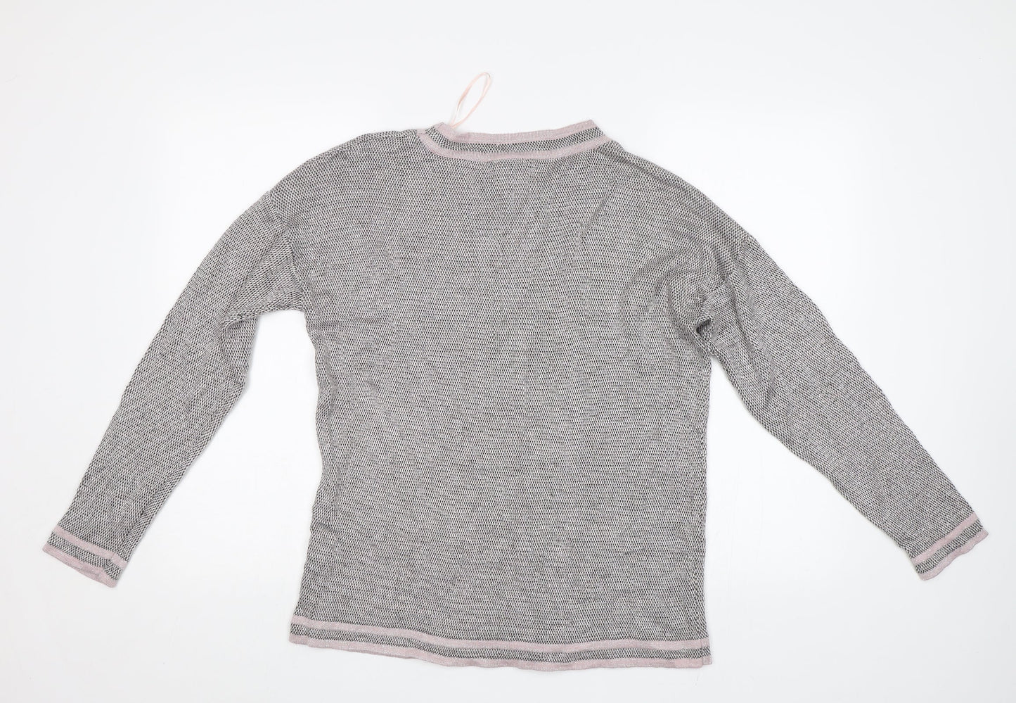 Anna Rose Womens Pink Floral  Pullover Jumper Size XL