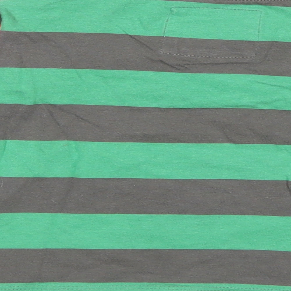 TU Baby Green Striped  Basic T-Shirt Size 9-12 Months