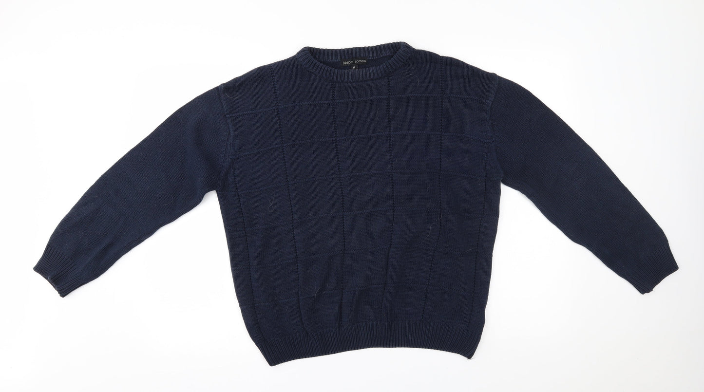 jason jones Mens Blue   Pullover Jumper Size M