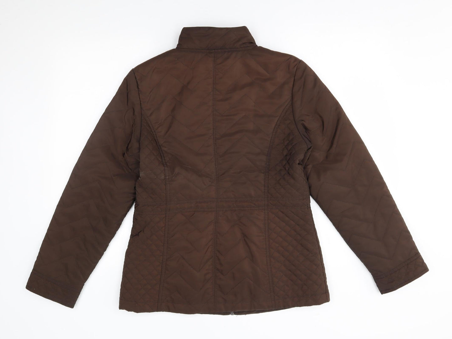 Isle Womens Brown   Quilted Coat Size 10
