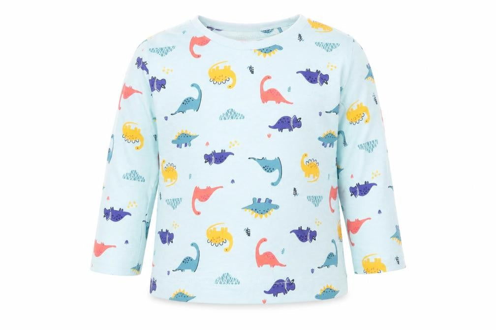 Preworn Girls Multicoloured   Top Pyjama Top Size 2-3 Years  - Dinosaurs