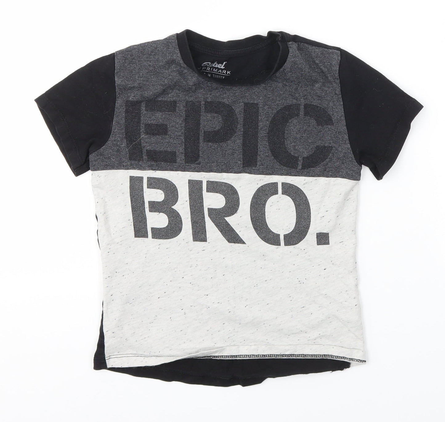 Primark Boys Multicoloured   Basic T-Shirt Size 5-6 Years