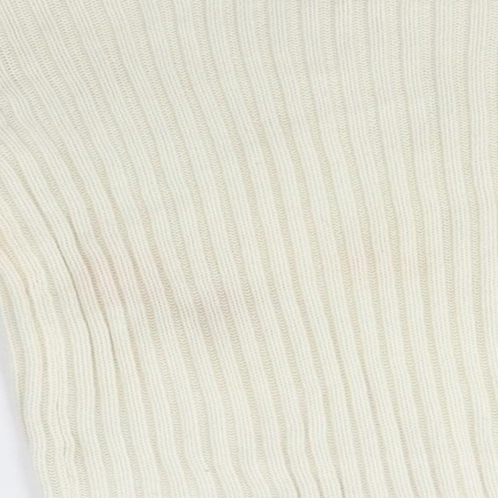 Select Womens White  Knit Pullover Jumper Size S