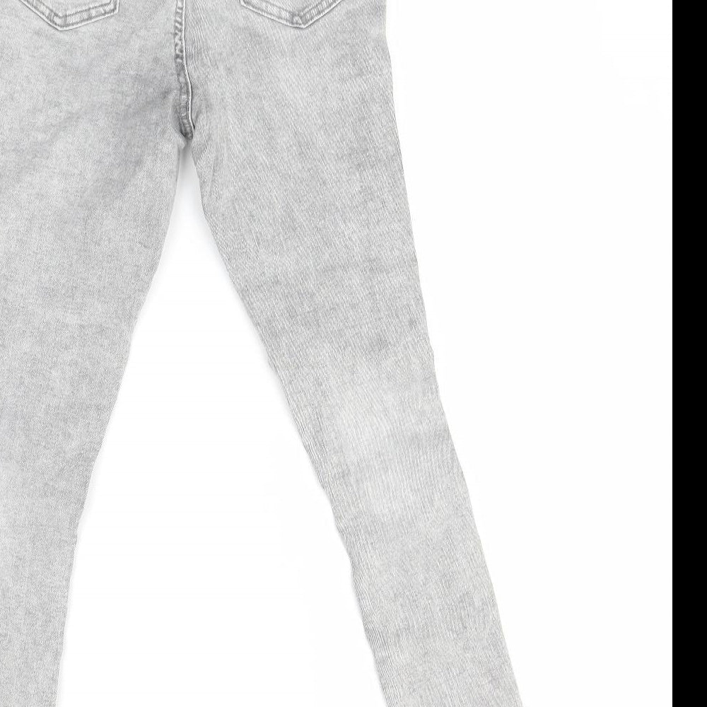 Denim Co Womens Grey   Skinny Jeans Size 10 L26 in