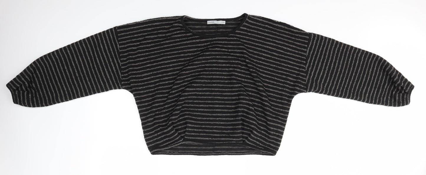 Oasis Womens Multicoloured Striped  Pullover Jumper Size M