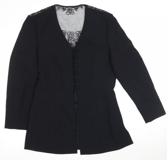 Petite Collection Womens Black   Jacket Blazer Size 10