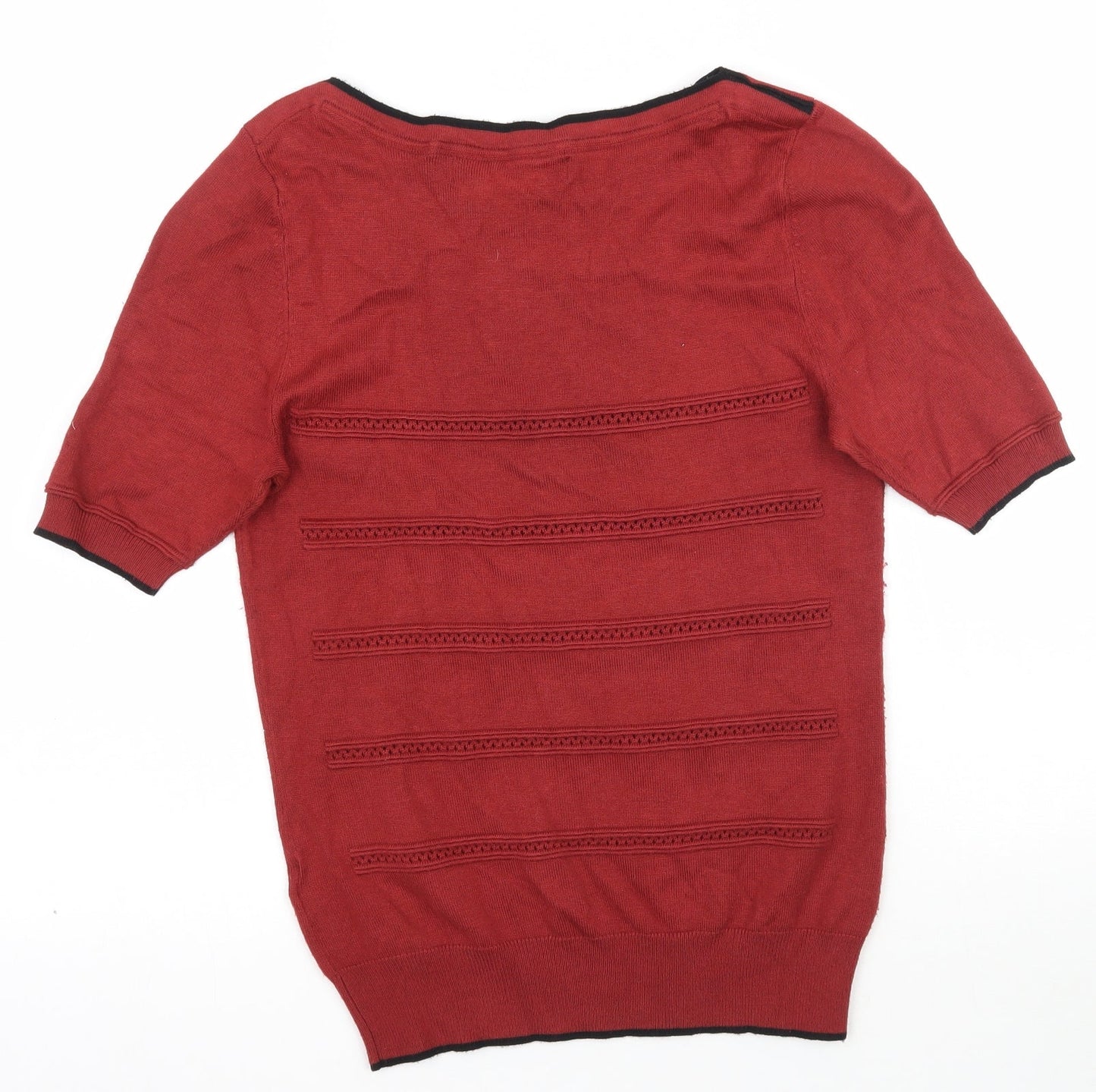 Principles Womens Red  Knit Pullover Jumper Size 10