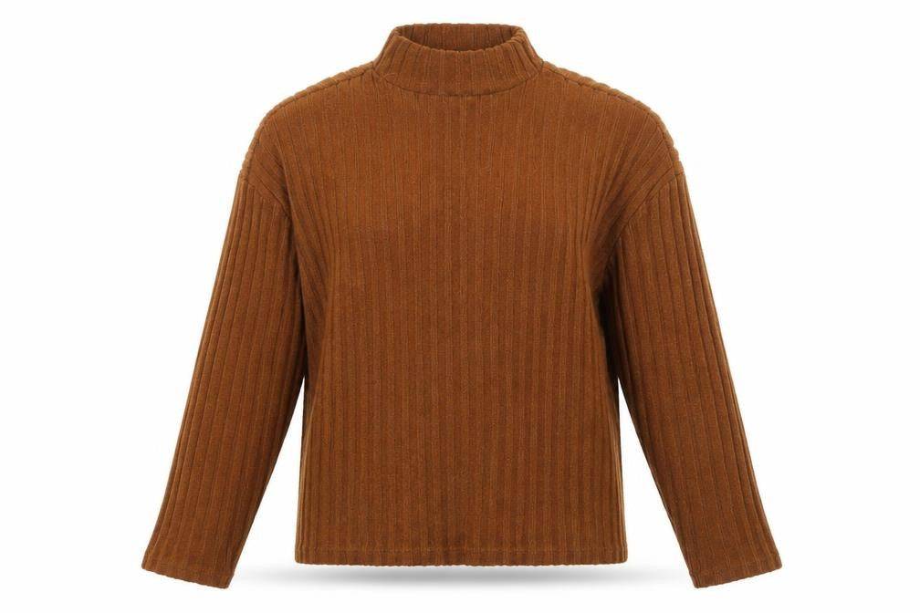 Primark Womens Brown  Knit Pullover Jumper Size XS  - Ribbed