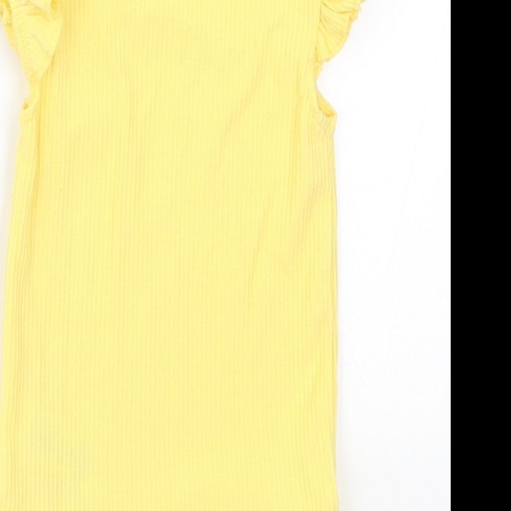 NEXT Girls Yellow   Babygrow One-Piece Size 9-12 Months