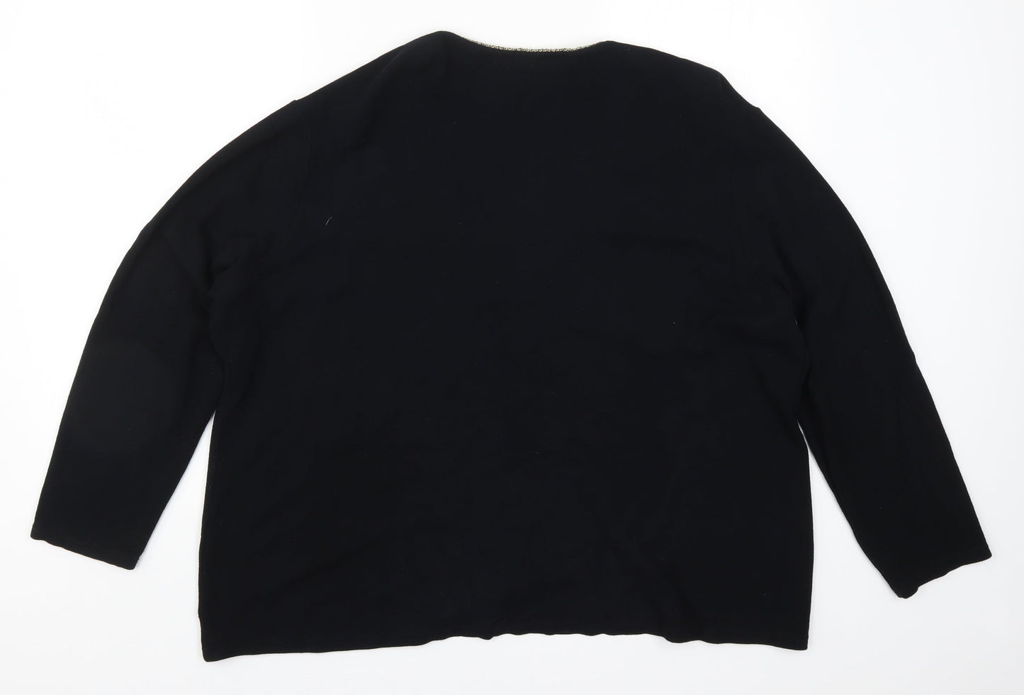 Bonmarché Womens Black  Knit Cardigan Jumper Size XL