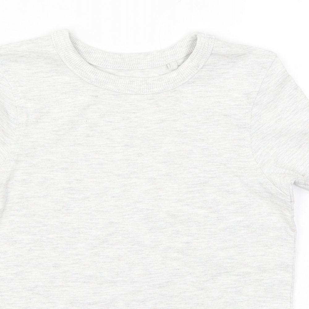 George Boys Grey   Basic T-Shirt Size 2-3 Years