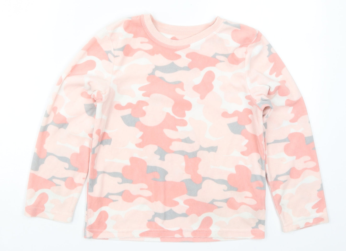 Primark Girls Pink Camouflage  Top Pyjama Top Size 7-8 Years
