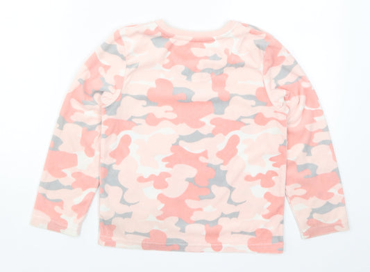 Primark Girls Pink Camouflage  Top Pyjama Top Size 7-8 Years