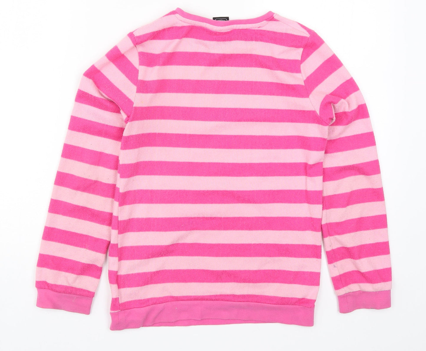 F&F Girls Pink Striped  Top Pyjama Top Size 9-10 Years  - Nap Queen