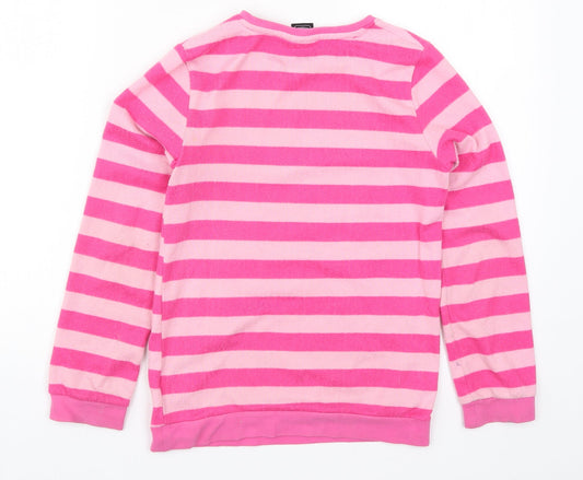 F&F Girls Pink Striped  Top Pyjama Top Size 9-10 Years  - Nap Queen