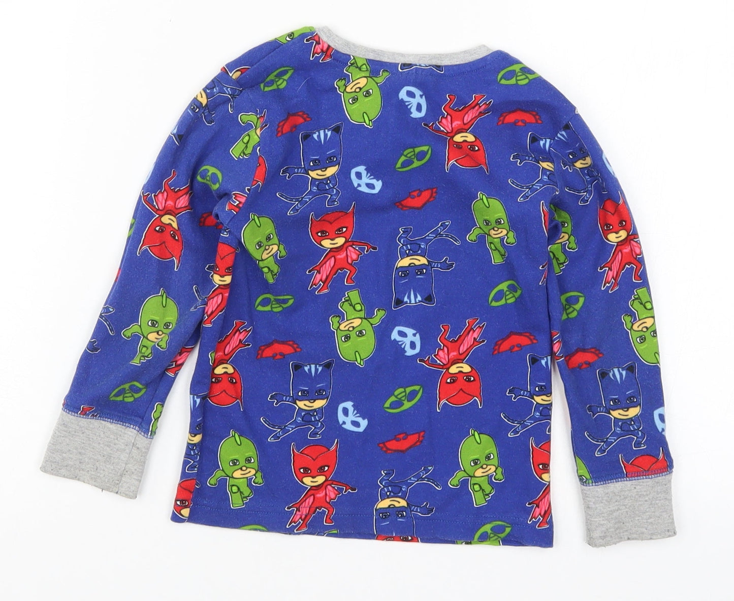 NEXT Boys Blue Solid   Pyjama Top Size 2-3 Years  - Superheroes